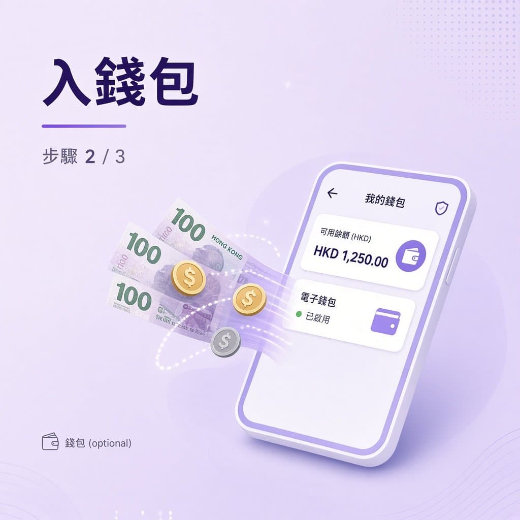 入錢包